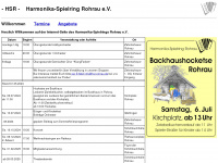 harmonikaspielring-rohrau.de Webseite Vorschau