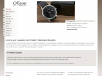 harms-der-juwelier.de Webseite Vorschau