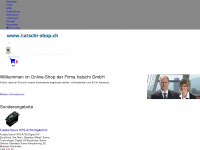 hatschi-shop.ch Webseite Vorschau