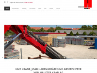 haueter-kran.ch Webseite Vorschau