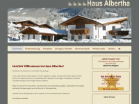 haus-albertha.at Webseite Vorschau