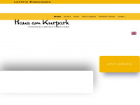 haus-amkurpark.de Webseite Vorschau