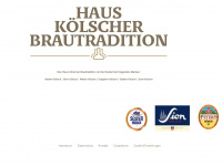 haus-koelscher-brautradition.de Webseite Vorschau