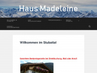 haus-madeleine.at Webseite Vorschau