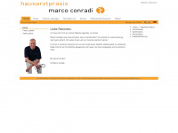 hausarzt-conradi.de Webseite Vorschau