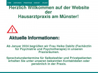 hausarzt-in.de Webseite Vorschau