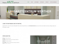 hausarztzentrum-werther.de Webseite Vorschau