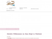 hausbirgit-walchsee.at Webseite Vorschau