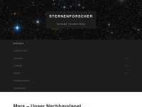 sternenforscher.de Webseite Vorschau
