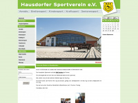 hausdorfer-sv.de Webseite Vorschau