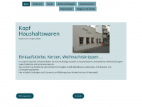 haushaltswaren-kopf.de Webseite Vorschau