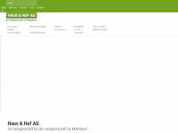 hausundhofag.ch Webseite Vorschau