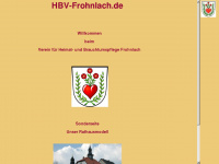 hbv-frohnlach.de Webseite Vorschau