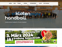 klotenhandball.ch Webseite Vorschau