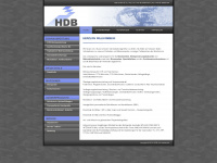hdb-baumaschinen.de Webseite Vorschau