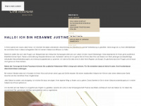hebamme-justine.de Webseite Vorschau