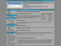 klamm-bar.de Webseite Vorschau