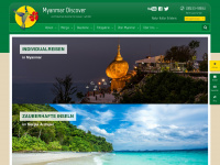 myanmar-discover.de Webseite Vorschau