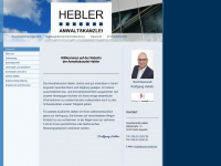 hebler-anwaltskanzlei.de Webseite Vorschau