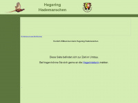 hegering-hademarschen.de Webseite Vorschau