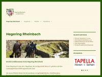 hegering-rheinbach.de Webseite Vorschau