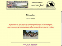 heidberghof.de Webseite Vorschau