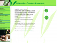 heilpraktiker-zusatzversicherung.de Webseite Vorschau