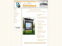 heimatverein-abensberg.de Webseite Vorschau