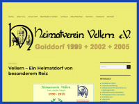 heimatverein-vellern.de Webseite Vorschau
