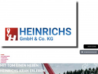 heinrichs-kran.de Webseite Vorschau