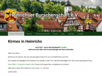 heinrichser-burschenschaft.de Webseite Vorschau