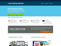 flash-slideshow-maker.com Webseite Vorschau