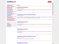 stadtbus.de Webseite Vorschau