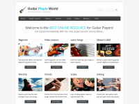 guitarplayerworld.com Webseite Vorschau