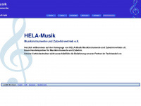 hela-musik.de Webseite Vorschau