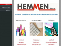 hemmen-gmbh.de Webseite Vorschau