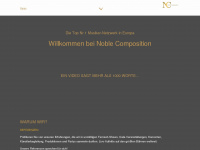 noble-composition.com Webseite Vorschau