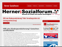 herner-sozialforum.de Webseite Vorschau