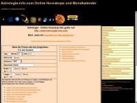 astrologie-info.com Webseite Vorschau