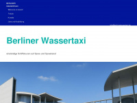 berlinerwassertaxi.de Webseite Vorschau