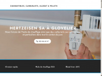 hertzeisen-combustibles.ch Webseite Vorschau