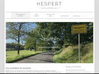 hespert.de Webseite Vorschau