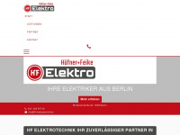 hf-elektrotechnik.de Webseite Vorschau
