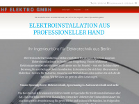 hf-elektro.de Webseite Vorschau