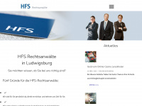 hfs-rechtsanwaelte.de Webseite Vorschau