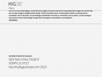 hig.ch Webseite Vorschau