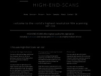 high-end-scans.de Webseite Vorschau