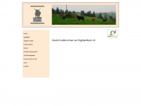 highlandfarm.ch Webseite Vorschau