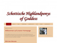 highlandponys-of-goddess.de Webseite Vorschau