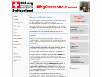 hilfsgueterzentrale.ch Webseite Vorschau
